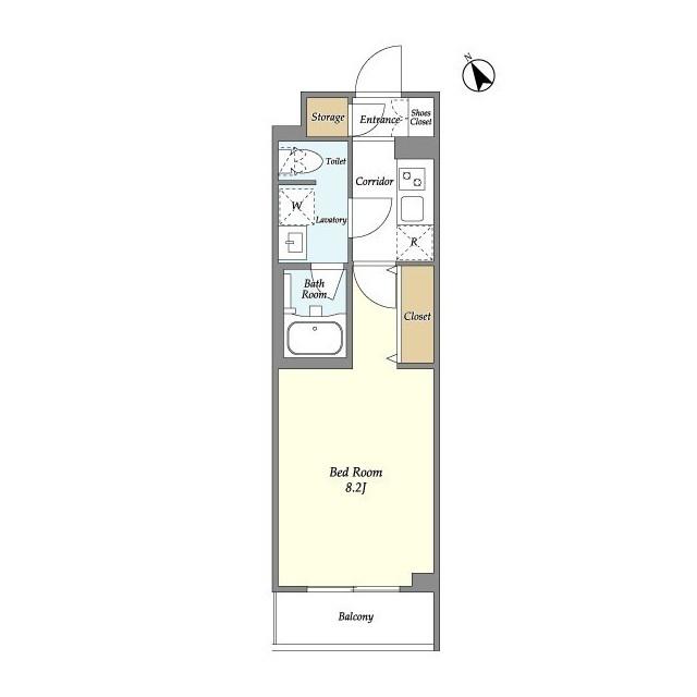 ESTRUTH MAGOME(1K/1階)の間取り写真