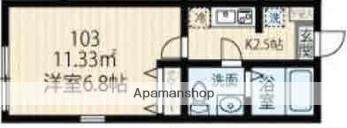 ラフィーネ西谷(1K/1階)の間取り写真