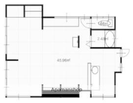 京浜急行電鉄本線 汐入駅 徒歩9分 1階建 築47年(ワンルーム)の間取り写真