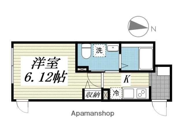 アドバンスヒルズ(1K/2階)の間取り写真