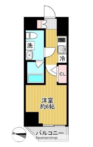 SHOKEN RESIDENCE横浜鶴見Ⅲ(1K/5階)の間取り写真