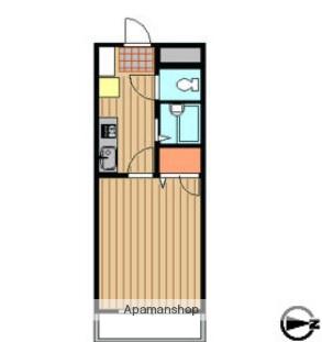 サンライズ・新城(1K/5階)の間取り写真