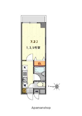 グレース日吉(1K/5階)の間取り写真