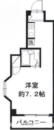 サンセットハイム(ワンルーム/3階)の間取り写真