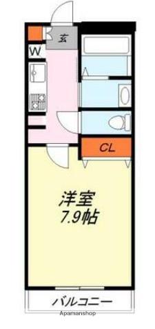 シャーメゾンアオキ33(1K/2階)の間取り写真