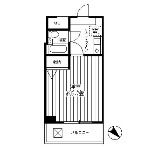 シャルム白楽 3階階 間取り