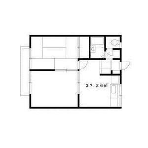 エステートピアジュネスI(2DK/2階)の間取り写真