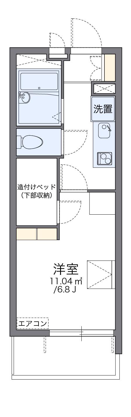 レオパレスドエル 別所 2階階 間取り
