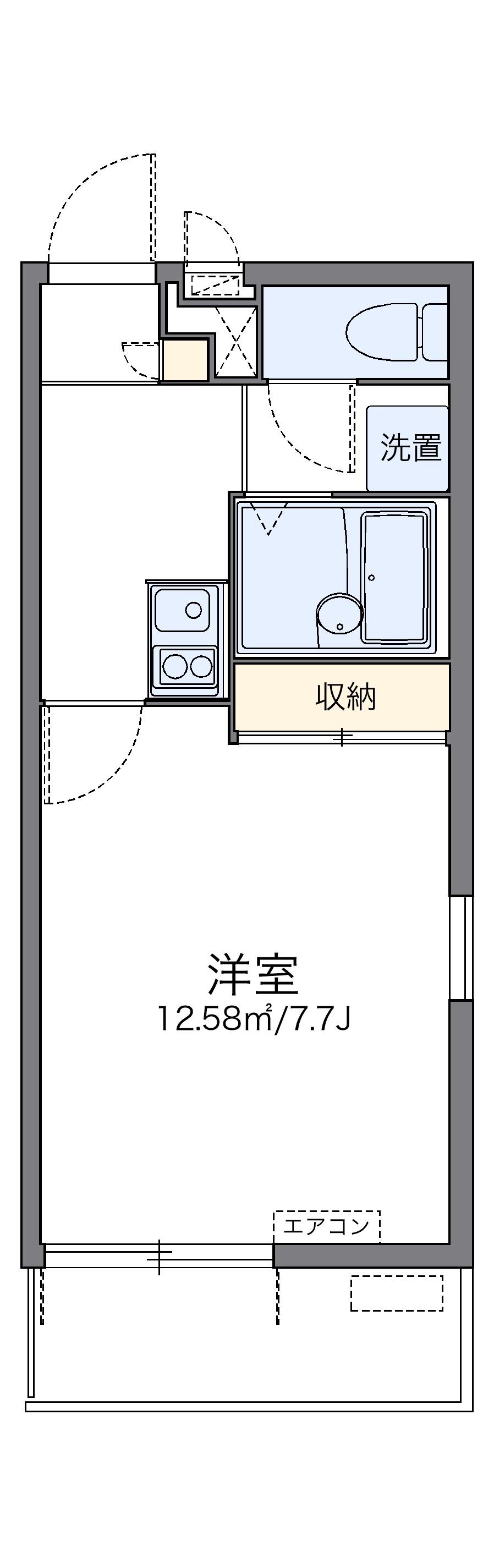 レオパレスホヌ 3階階 間取り