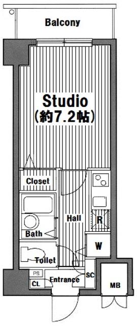 グランド・ガーラ横浜関内 10階階 間取り