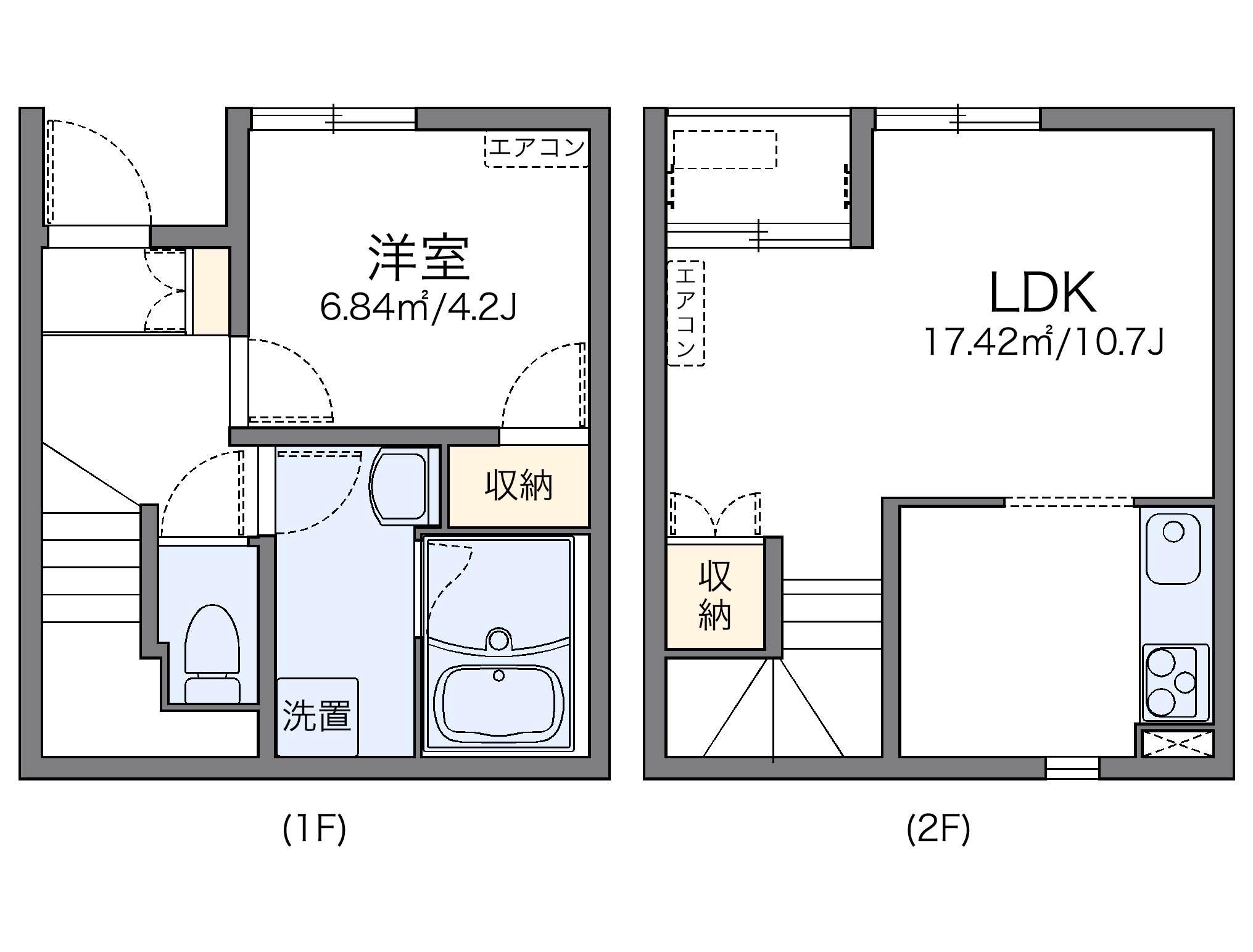レオネクストメゾン マキノミ(1LDK/1階)の間取り写真