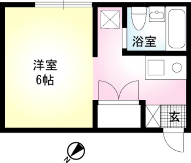 アドバンティージ(ワンルーム/1階)の間取り写真