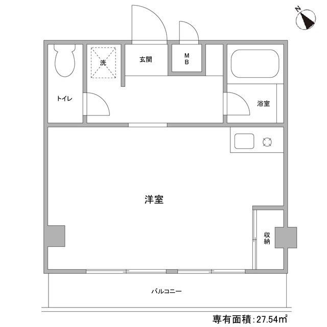 江田パークサイドマンション 4階階 間取り