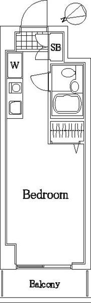 フレクション横浜保土ヶ谷(ワンルーム/2階)の間取り写真