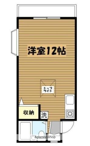 第5野本ビル(ワンルーム/2階)の間取り写真