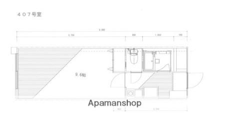 フォート金沢八景相川ビルⅡ(1K/4階)の間取り写真