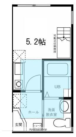 ヴァンキャトル(1K/2階)の間取り写真