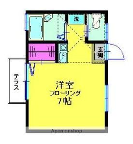 TOHEI西寺尾(ワンルーム/1階)の間取り写真