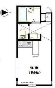 コラーレ二俣川(ワンルーム/1階)の間取り写真