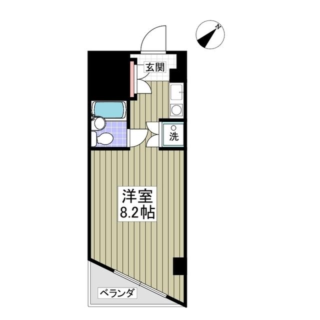 シーサイドコート金沢八景(ワンルーム/4階)の間取り写真