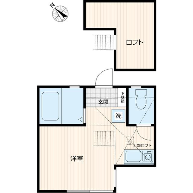 イデアルハイム白楽(ワンルーム/1階)の間取り写真
