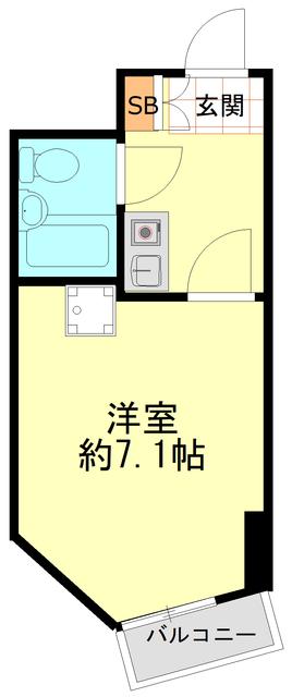 山下公園サンライトマンション2号棟 7階階 間取り