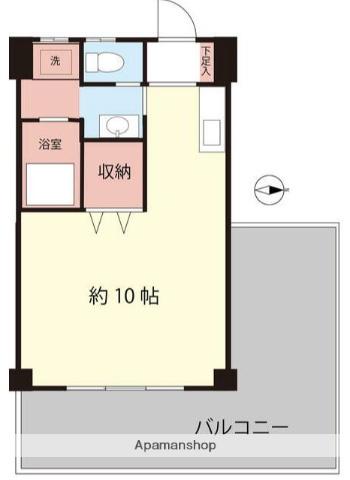 セントラルビル(ワンルーム/4階)の間取り写真