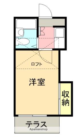 レオパレス本厚木第35(1K/1階)の間取り写真