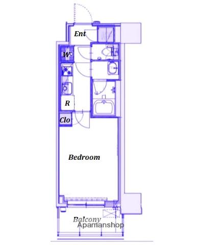 スプランディッド新横浜(1K/11階)の間取り写真