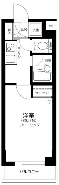 ヴェルト西馬込 4階階 間取り