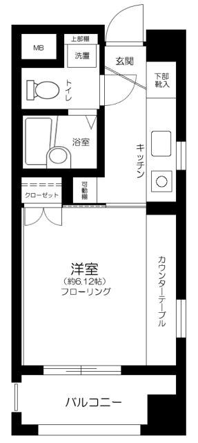 バージュアル武蔵小杉 3階階 間取り