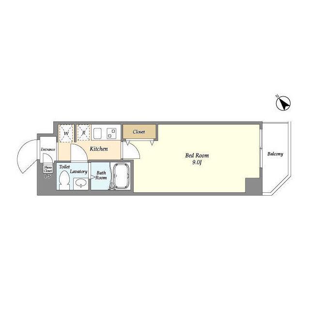 アルファコート東六郷(1K/3階)の間取り写真