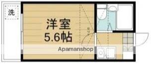 サンパレス桃浜(1K/1階)の間取り写真