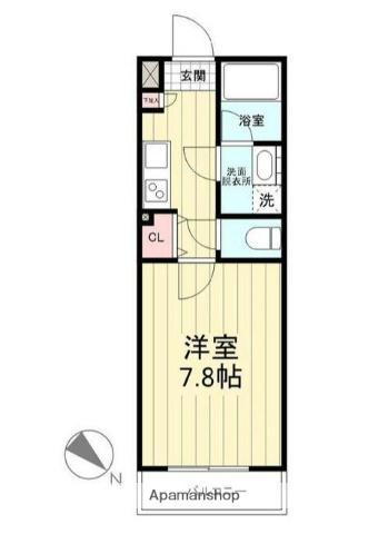 アイルエアポート羽田(1K/2階)の間取り写真