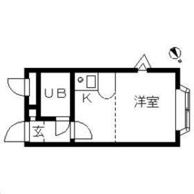 ベルピア・湘南深沢第1(ワンルーム/2階)の間取り写真