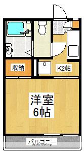 シャトル森野 1階階 間取り