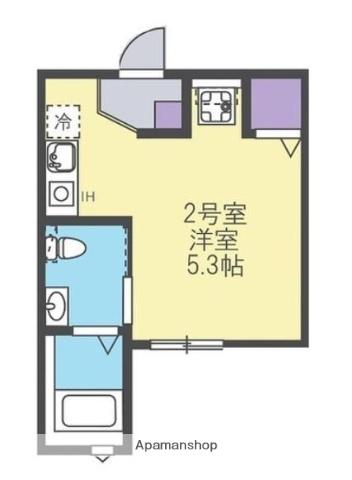 フロンティア瀬谷(1K/2階)の間取り写真