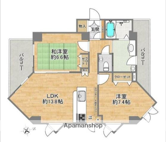 リヴェルテ湘南 3階階 間取り