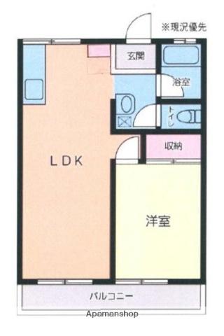 サンレイクヒル(1LDK/2階)の間取り写真