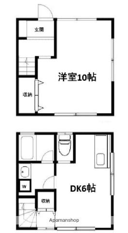 横浜元町ガーデン２４(1LDK)の間取り写真