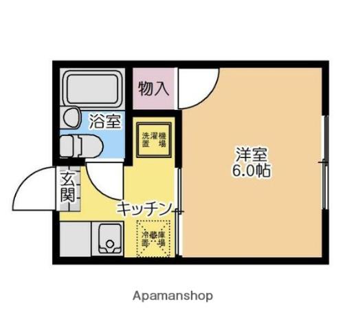 ハイムソフィア(1K/2階)の間取り写真