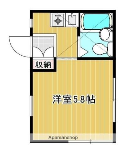 アメニティメイガク(ワンルーム/1階)の間取り写真