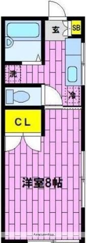 シティハイツ平塚(1K/2階)の間取り写真