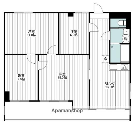 クエスタ・デ・ラモス1(4LDK/2階)の間取り写真