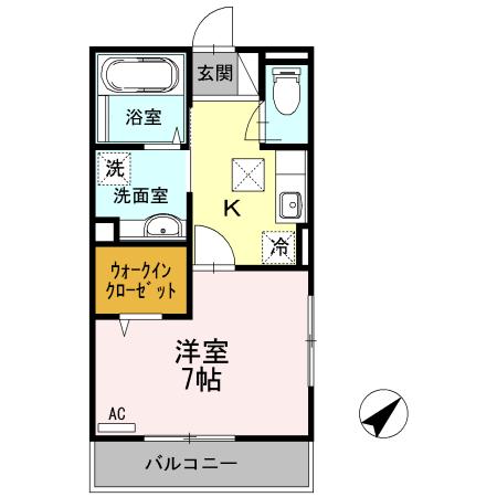 マックリーンコート相模 1階階 間取り