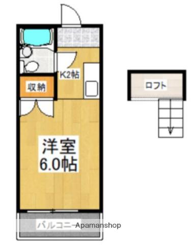 ドリームハウス鶴川(1K/1階)の間取り写真