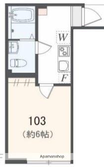 アザーレ・ソーニョ座間(1K/1階)の間取り写真