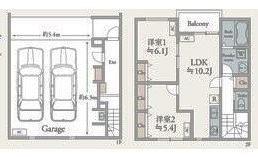 MOTO GARAGE(2LDK)の間取り写真