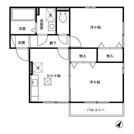 タウンシャトル 1階階 間取り
