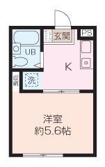 細貝ハイツ 1階階 間取り